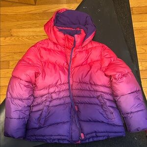 Arizona Jean Company Pink and Purple Kids Puffer Jacket
